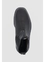Kožené topánky Chelsea Blundstone 063 dámske, čierna farba, na plochom podpätku