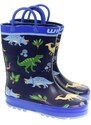 JOHN-C Detské modré gumáky DINO 21-27