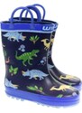 JOHN-C Detské modré gumáky DINO 21-27