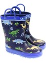 JOHN-C Detské modré gumáky DINO 21-27