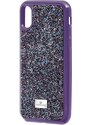 Puzdro na mobil Swarovski iPhone X/XS fialová farba