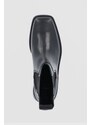 Kožené topánky chelsea Vagabond Shoemakers Jillian dámske, čierna farba, na plochom podpätku,