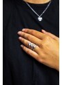 OLIVIE Zásnubný strieborný prsteň BEVERLY 5081