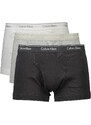 Calvin Klein Pánske boxerky 3pack - Classic fit Trunks Biela - Sivá - Čierna