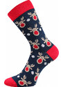 Voxx DEBOX farebné vianočné ponožky Lonka - RED SOB