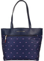 Tommy Hilfiger Gwen II-Tote with Pouch-Corporate Stripe Critter Nylon Tommy Navy