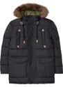 bonprix Zimná bunda parka s kapucňou, farba čierna