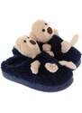 JOHN-C Detské tmavomodré papuče BRUM