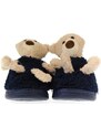 JOHN-C Detské tmavomodré papuče BRUM