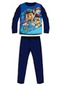 Sun City Chlapčenské bavlnené pyžamo s dlhým rukávom Tlapková patrola / Paw Patrol - modré