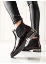 Sergio Leone Členkové topánky s ozdobným podpätkom