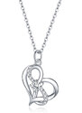 Emporial strieborný náhrdelník Symbol nekonečnej lásky SCN442