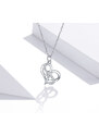 Emporial strieborný náhrdelník Symbol nekonečnej lásky SCN442