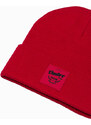 Ombre Clothing Pánska čapica - červená H103