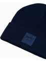 Ombre Clothing Pánska čapica - námornícka modrá H103