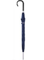 Modrý elegantný vystreľovací dámsky holový dáždnik s bodkami Verdana