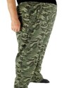 Pánske nadrozmerné tepláky veľkosti 4XL/6XL maskáčové