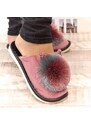JOHN-C Dámske tmavoružové papuče LADY