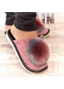 JOHN-C Dámske tmavoružové papuče LADY