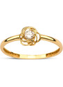 Lillian Vassago Originálny zlatý prsteň so zirkónom LLV95-GR026