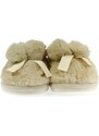 JOHN-C Detské béžové papuče BOW