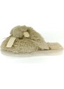 JOHN-C Detské béžové papuče BOW