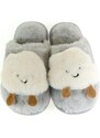 JOHN-C Detské sivé papuče OBLÁČIK