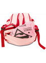 Ružový zipsový školský plecniak pre dievčatá s výrazným logom Cyrilla