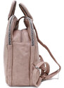 Mahel Růžový moderní zipový dámský batoh Mabella