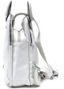 Mahel Biely moderný zipsový dámsky batoh Mabella