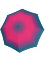 Ružový dúhový automatický skladací dámsky dáždnik Deeann