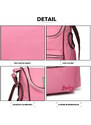 Ružová praktická prebaľovacia taška s obrázkom Buiron