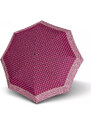 Vínovo červený bodkovaný skladací plne automatický dámsky dáždnik Alaya