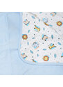Dívčí modrá kojenecká bavlněná deka Agatha