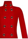 Rinascimento kabát CFC80107148003 červený S/M/L