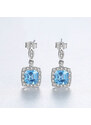 Linda's Jewelry Strieborné náušnice Sky Blue Ag 925/1000 IN322