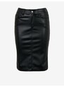 Black Women's Pencil Leatherette Skirt Liu Jo - Women