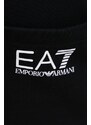 Nohavice EA7 Emporio Armani pánske, čierna farba, s potlačou