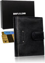 Pánska veľká kožená peňaženka, vertikálna, so zapínaním a RFID ochranou - Ronaldo