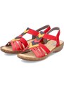 Dámske sandále RIEKER 60804-33 červená S4