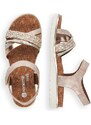 RIEKER Dámske sandále REMONTE D4064-31 ružová S3