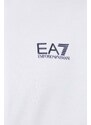 Bavlnená tepláková súprava EA7 Emporio Armani biela farba