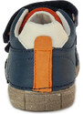 D.D. step chlapčenská celokožená obuv Royal Blue S049-52AM