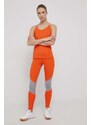 Tréningové legíny adidas by Stella McCartney HD9109 dámske, oranžová farba, vzorované