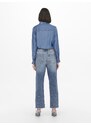 Dark blue straight fit jeans with torn effect JDY Dichte - Women