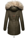 Dámska zimná bunda s kožušinkou Sweety Navahoo - OLIVE