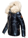 Dámska teplá zimná bunda s kožušinkou Tikunaa Premium Navahoo - NAVY