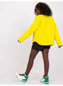 Basic Žltá dámska prechodná bunda s prešívaním
