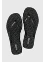 Šľapky MICHAEL Michael Kors Jinx Flip Flop dámske, čierna farba, na plochom podpätku