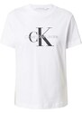 Calvin Klein Jeans Tričko svetlosivá / čierna / šedobiela
